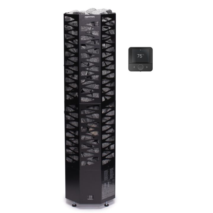 Sähkökiuas Narvi Smooth musta 10,5 kW