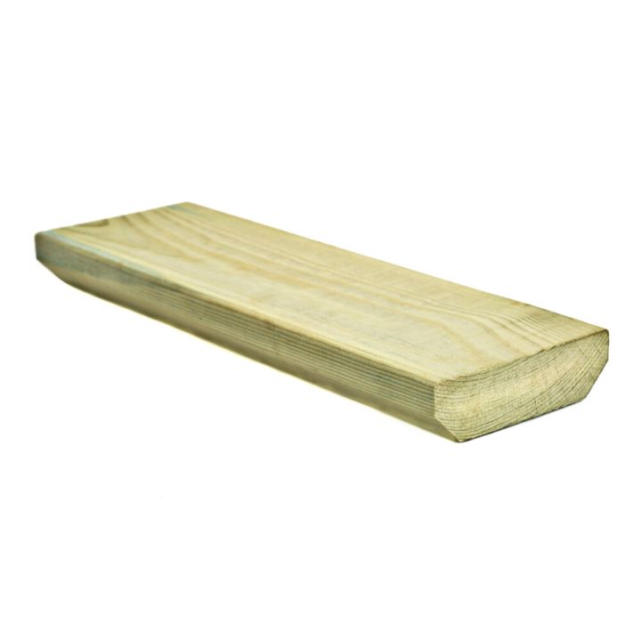 Terassilauta kyllästetty vihreä 28 x 95 mm viiste (per metri)