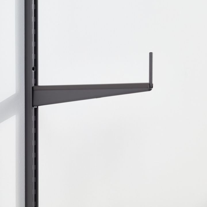 Kannatin tapilla Elfa Garage+ mattaharmaa 426 mm 2 kpl
