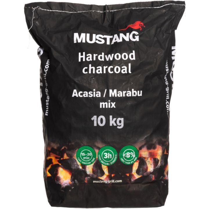 Grillihiili Mustang kovapuu 10 kg Akaasia Marabu