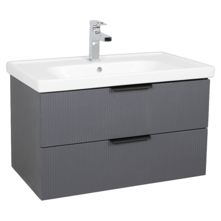 Allaskaappi Biston Wave mattaharmaa 80 x 45 x 49,5 cm