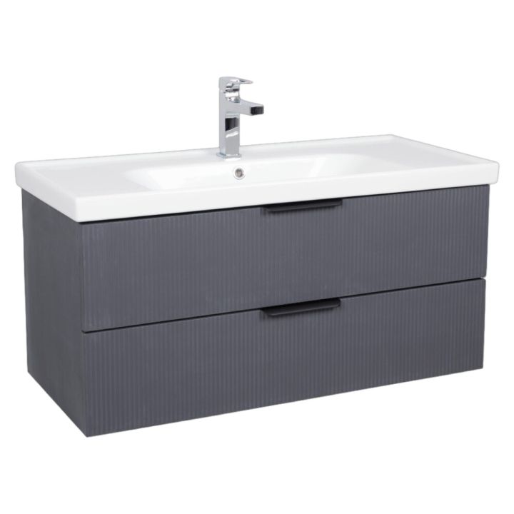 Allaskaappi Biston Wave mattaharmaa 100 x 45 x 49,5 cm