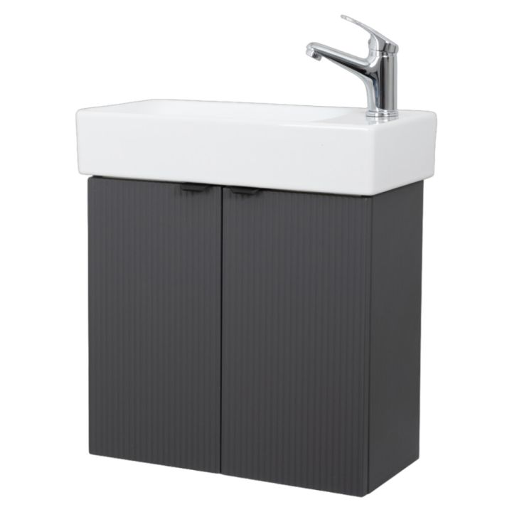 Allaskaappi Biston Wave oikea harmaa 50 x 25 x 54,5 cm