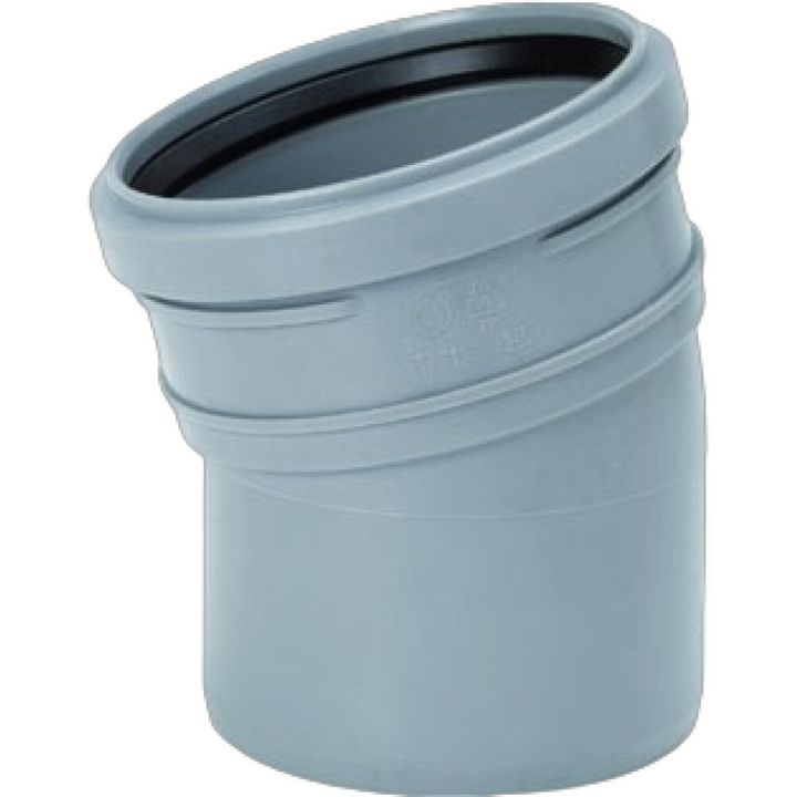 Kulmayhde Uponor HTP harmaa Ø 75 mm 15°
