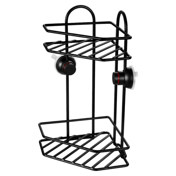 Kulmasuihkukori Venus Quadra musta 235 x 346 x 175 mm 2-os