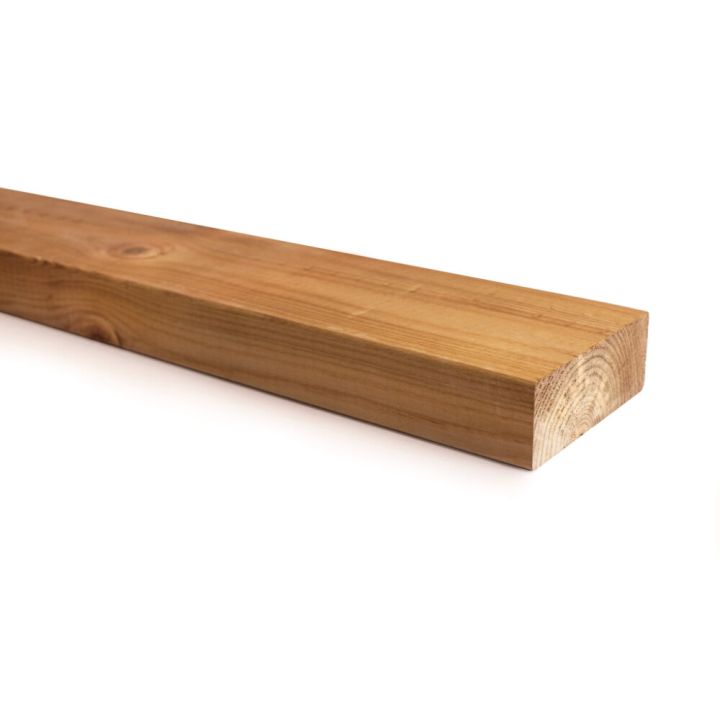 SUORATOIMITUSTUOTE Runkopuu kyllästetty ruskea 48 x 123 mm A mitallistettu (per metri)