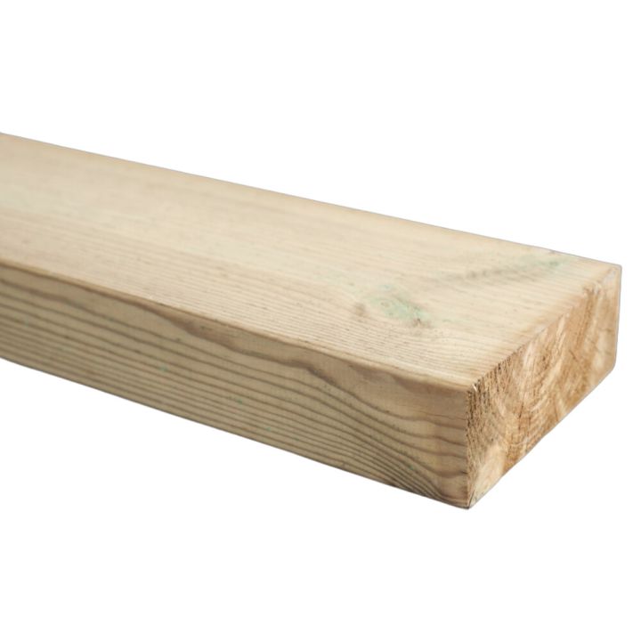 SUORATOIMITUSTUOTE Runkopuu kyllästetty vihreä 48 x 123 mm A mitallistettu (per metri)