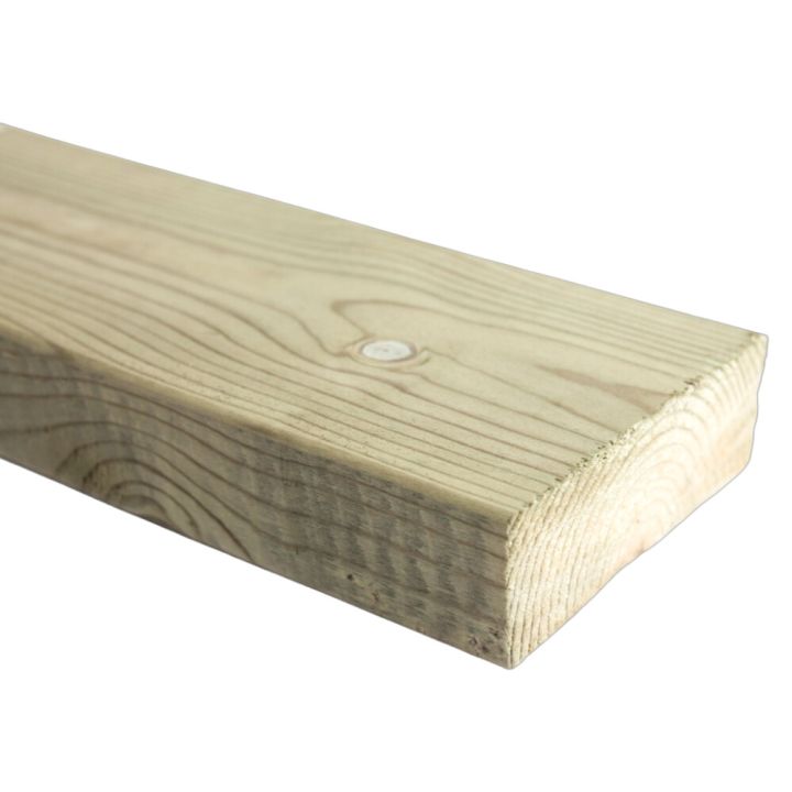 SUORATOIMITUSTUOTE Runkopuu kyllästetty vihreä 48 x 148 mm A mitallistettu (per metri)