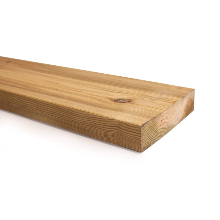 SUORATOIMITUSTUOTE Runkopuu kyllästetty vihreä 48 x 198 mm A mitallistettu (per metri)
