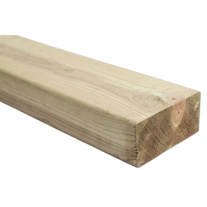 SUORATOIMITUSTUOTE Runkopuu kyllästetty vihreä 48 x 98 mm A mitallistettu (per metri)