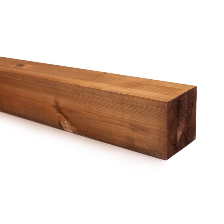 SUORATOIMITUSTUOTE Liimapuutolppa kyllästetty ruskea 70 x 70 x 3000 mm AB höylätty