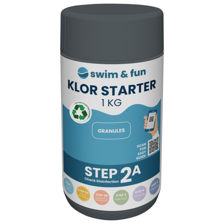 KlorStarter Swim&Fun pikakloori jauhe 1 kg