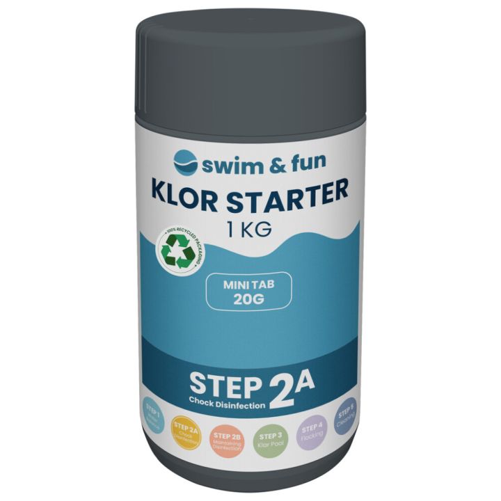 KlorStarter Swim&Fun pikakloori tabletit 1 kg