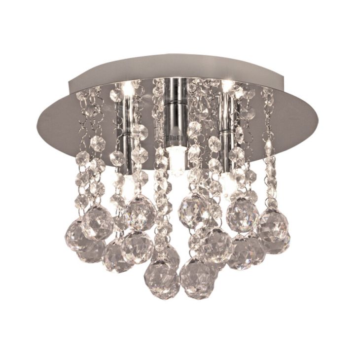 Plafondi Aneta Madelene kromi Ø 26 cm