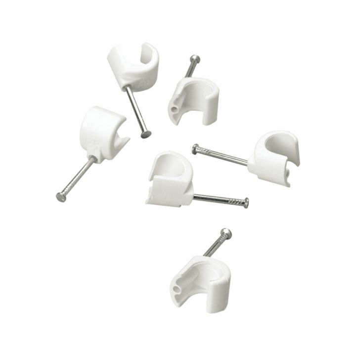 Naulakiinnike Schneider Electric TC 8-12 Valkoinen 100 kpl