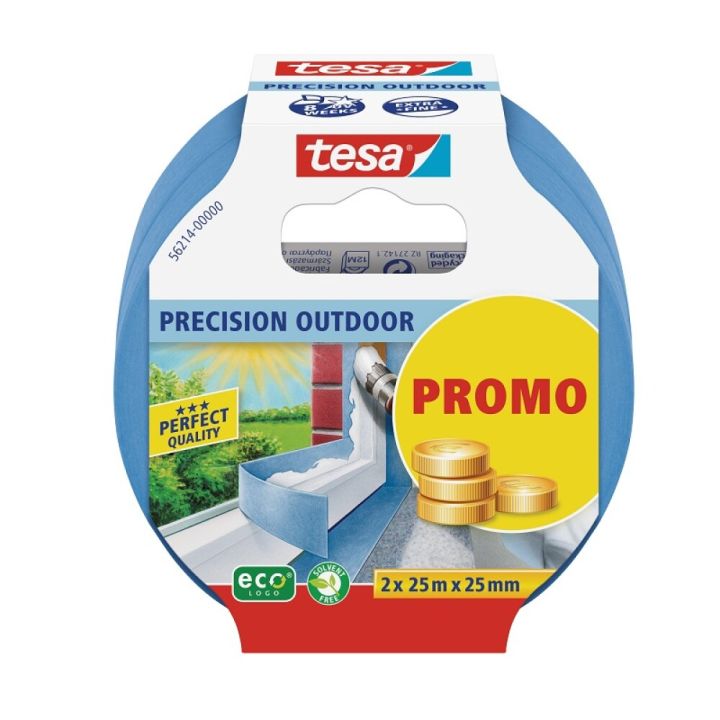 Maalarinteippi Tesa Prof. Outdoor 2 x 25m x 25 mm