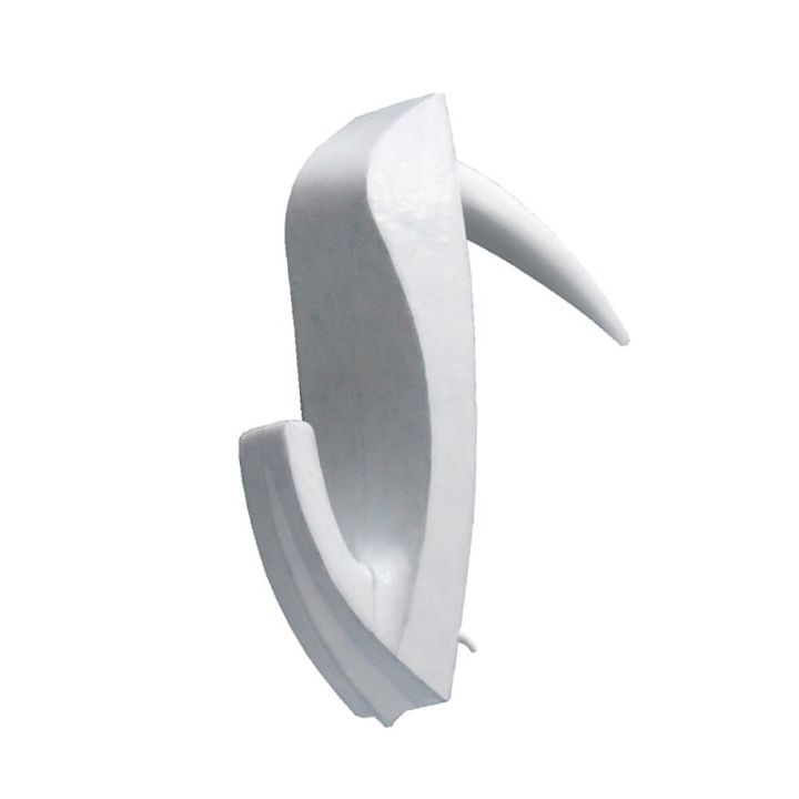 Kuvakoukku naulalla valkoinen 4 kpl