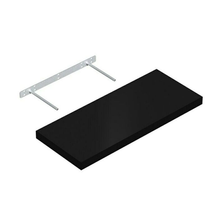Seinähylly Regalux XL4 musta 3,8 x 24 x 60 cm