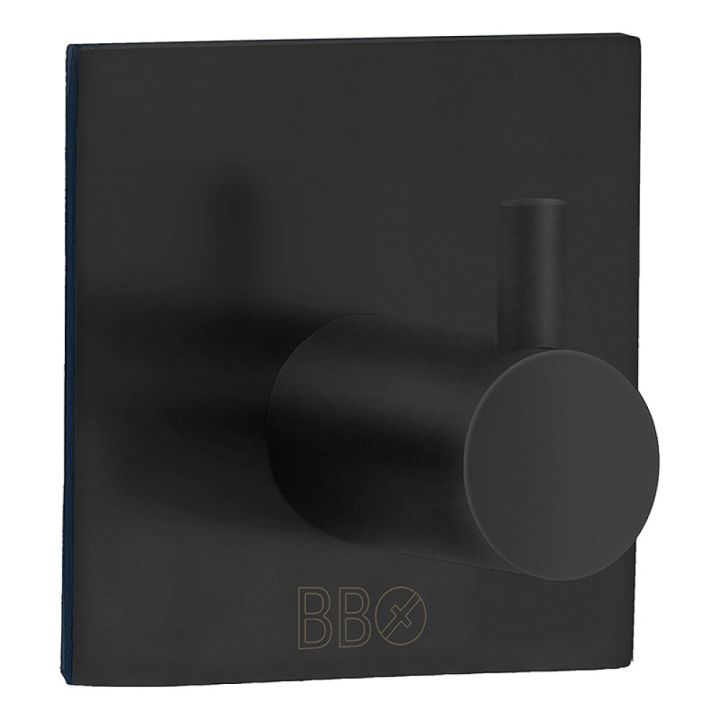 Tarrakiinnitteinen Koukku Beslagsboden BB1105 Mattamusta