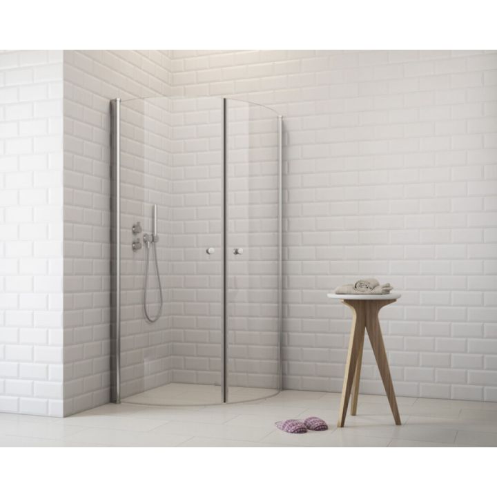 Suihkukulma Corniche Elsa kromi/kirkas 90 x 90 x 190 cm
