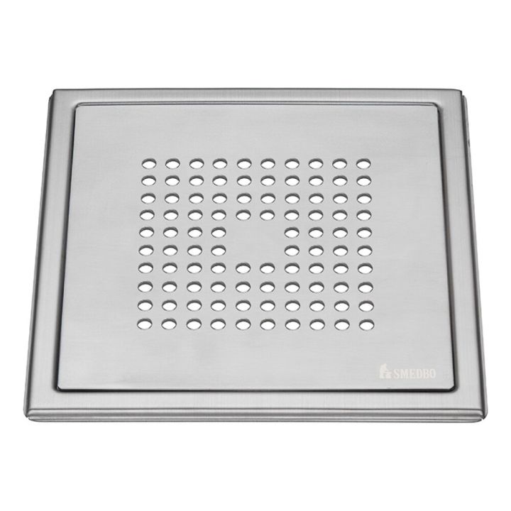 Lattiakaivonkansi Smedbo Outline Neliö FS502 Harjattu RST 200 x 200 mm