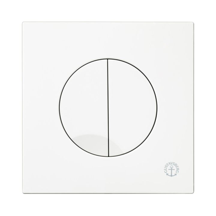 Huuhtelupainike Gustavsberg Duo valkoinen