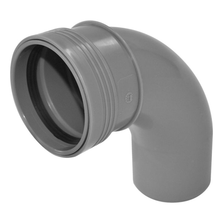 Kulmayhde Uponor 110 x 88,5, Harmaa, pyöristetty