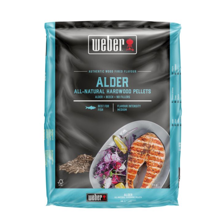 Puupelletti Weber leppä 8 kg