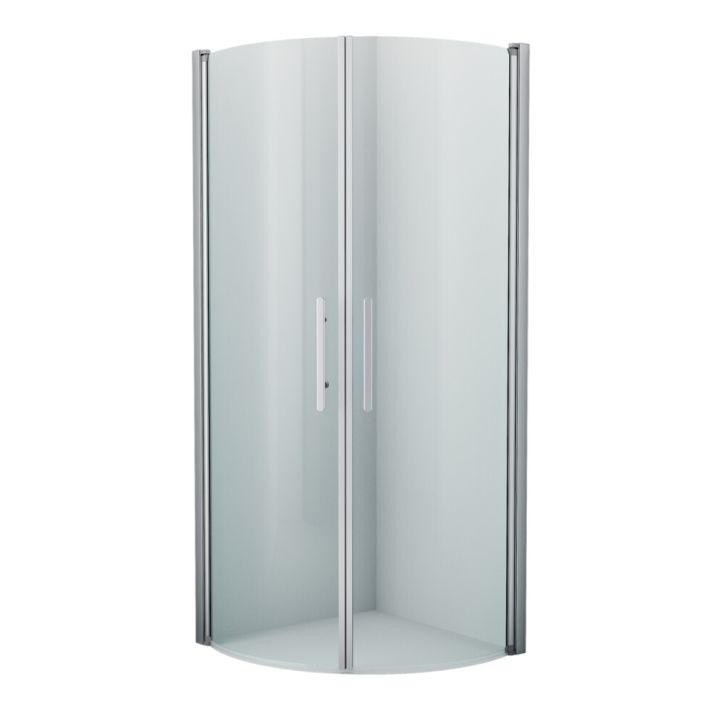 Setti: 2 kpl Lasiovea 80 x 200 cm, 2 kpl Kehyslistaa ja 2 kpl Kahvaa Camargue Skärgård Kirkas lasi/Satiini profiili