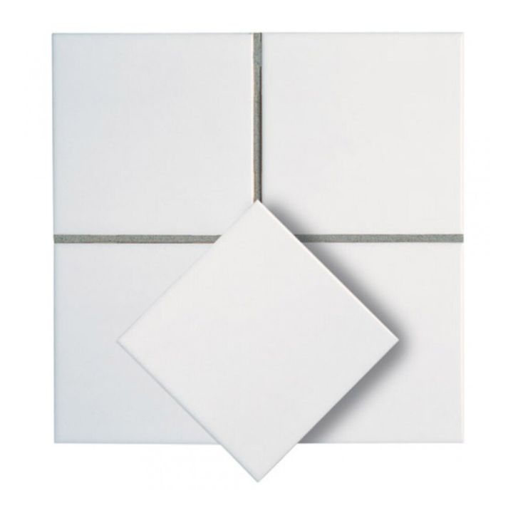 Seinälaatta mattavalkoinen 20 x 20 cm