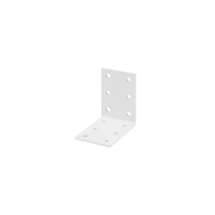 Kulmarauta 60 x 60 x 60 mm teräs valkoinen
