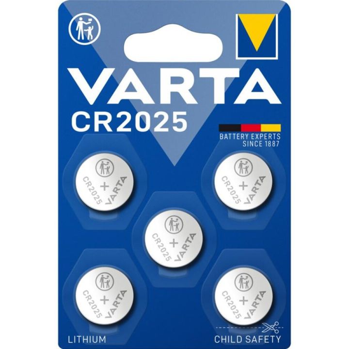 Nappiparisto Varta CR 2025 Multiblister 5 Kpl