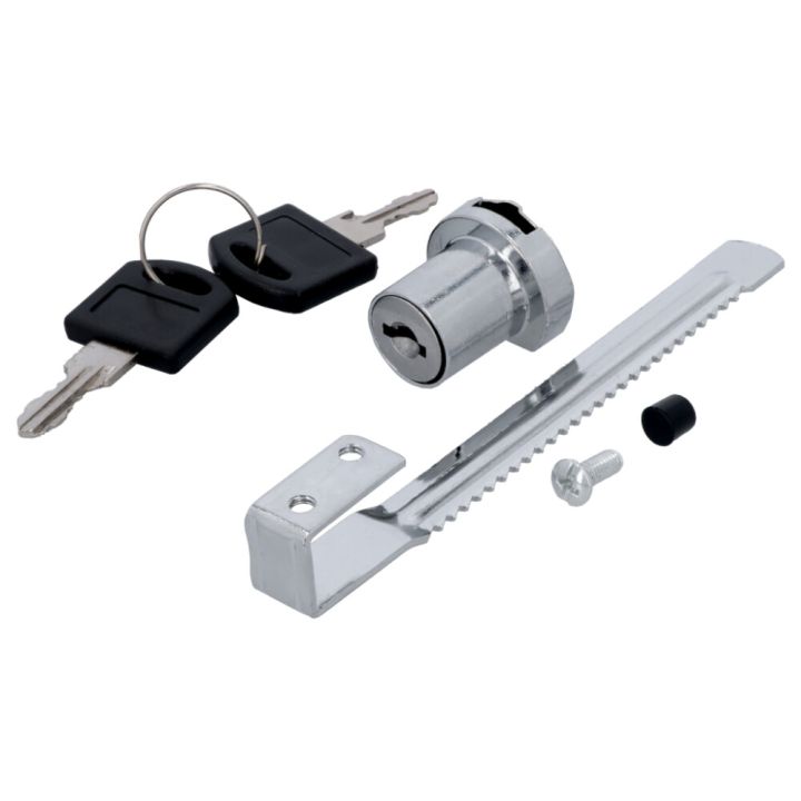 Lasioven lukko Suki niklattu 4–7 mm lasille 125 mm