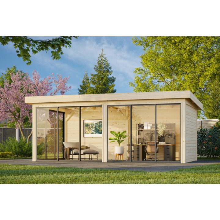 Paviljonki Palmako Lenna 402 liukuovilla 16,6 m²