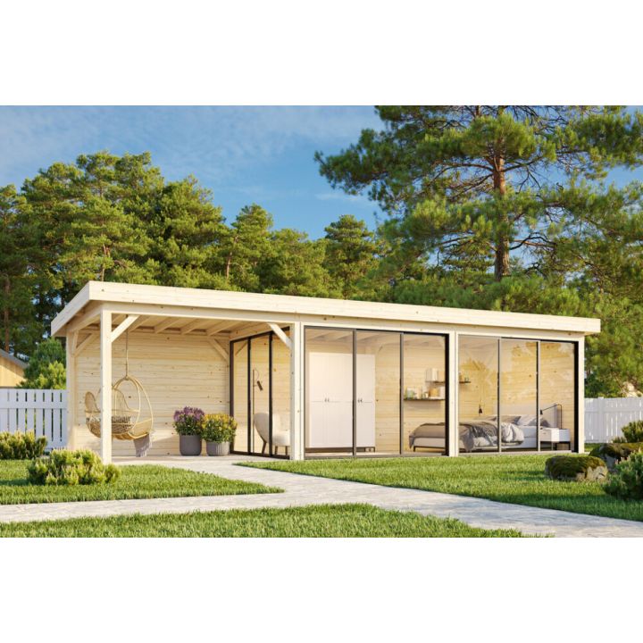 Paviljonki Palmako Lenna 417 liukuovilla 24,9 m²