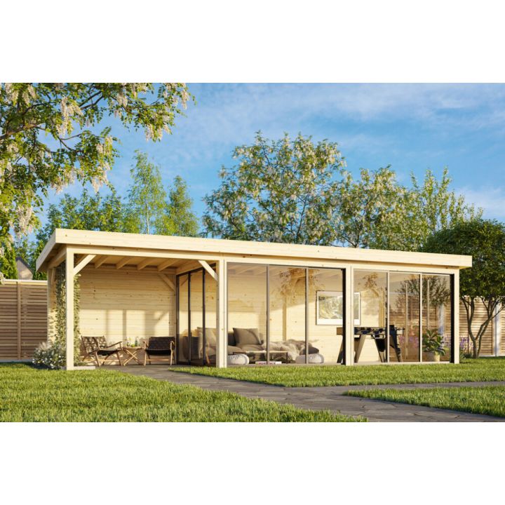 Paviljonki Palmako Lenna 418 liukuovilla 24,9 m²