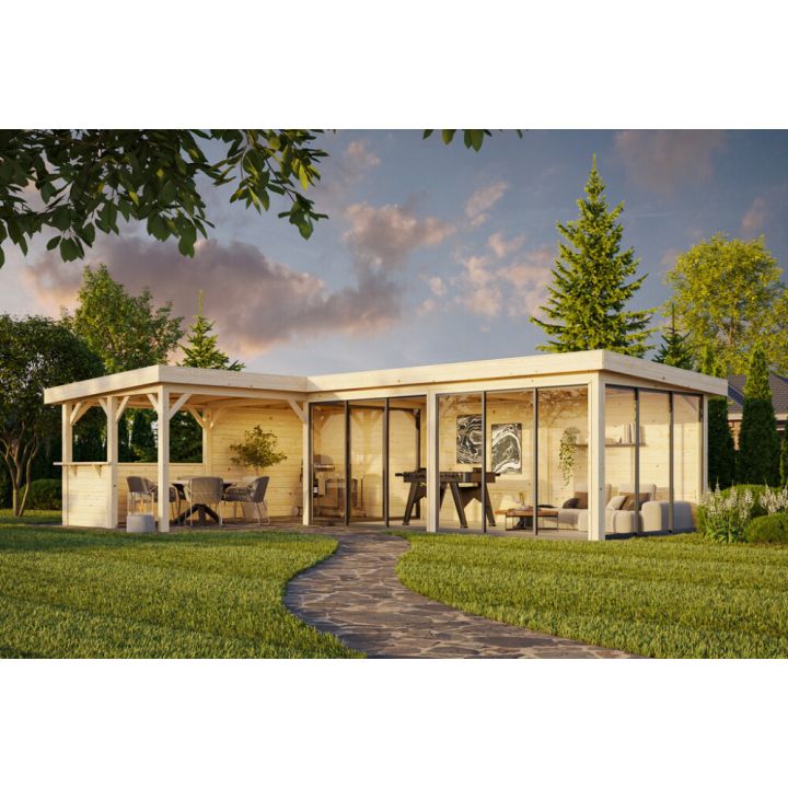 Paviljonki Palmako Lenna 421 liukuovilla 33,3 m²