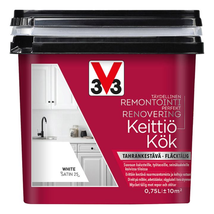 Kalustemaali Keittiö V33 Valkoinen