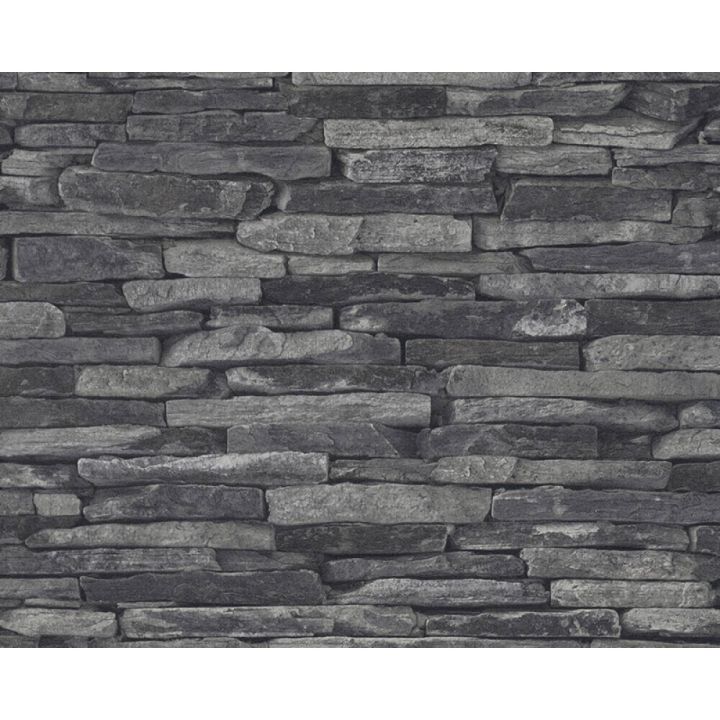 Kuitutapetti Wood`n Stone Kiviseinä Harmaa