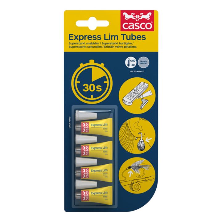 Pikaliimapakkaus Casco Express 4 x 0,5 g