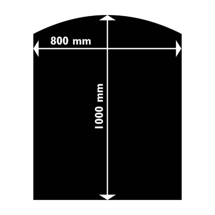 Takaneduspelti Aduro Kaareva Musta 1000 x 800 mm