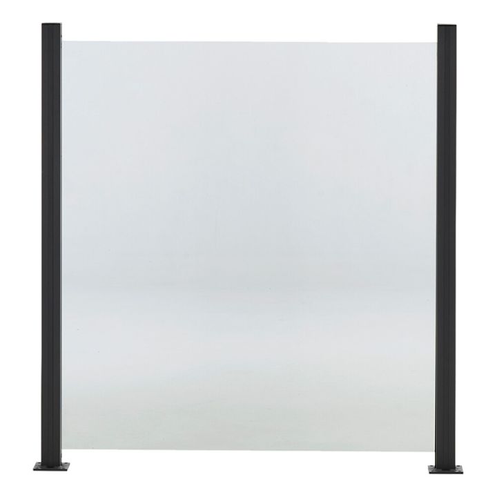 Lasikaide alumiinireunalla 100 x 90 cm kirkas