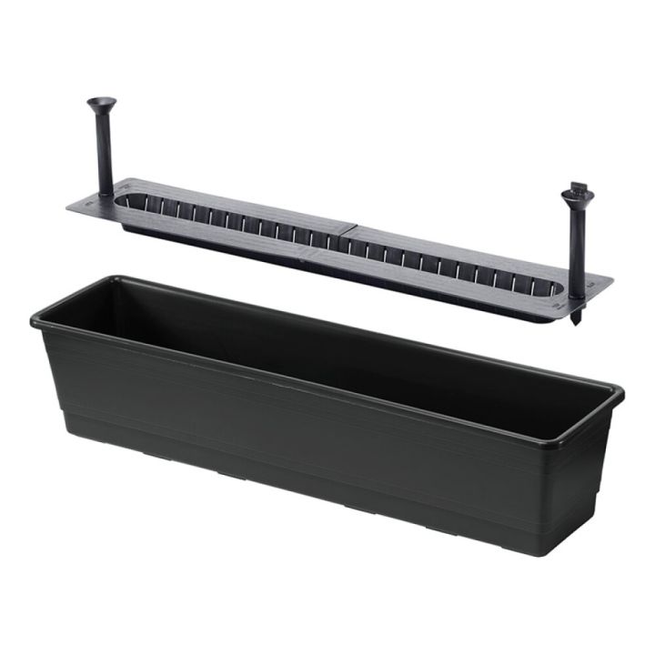 Parvekelaatikko Orthex altakasteleva musta 75 cm