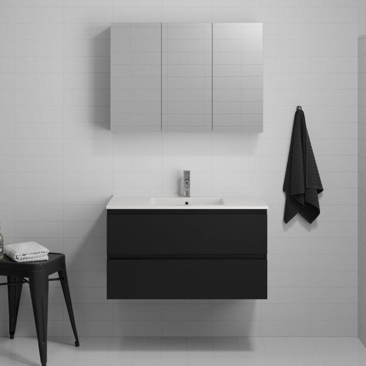 Allaskaappi Riva Camden 90 cm musta
