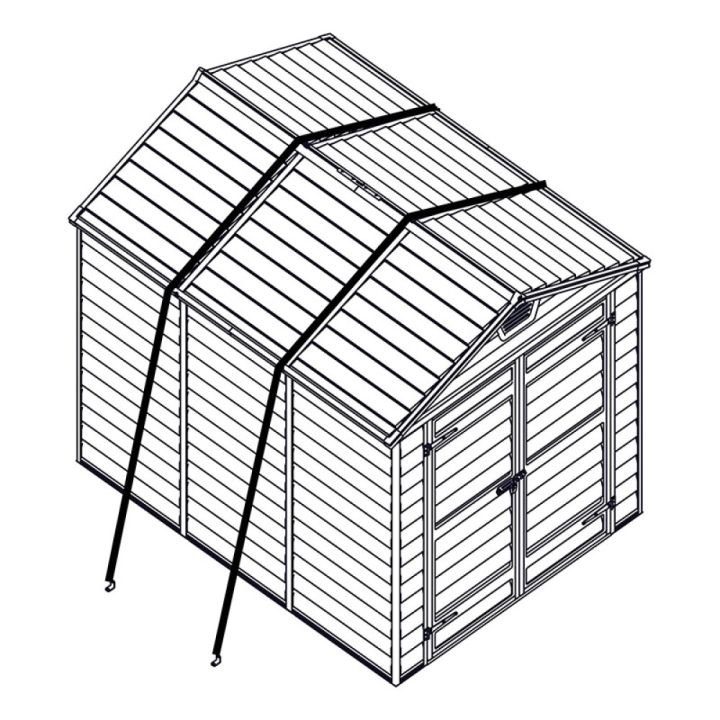 Ankkurointijärjestelmä Palram-Canopia kasvihuoneisiin