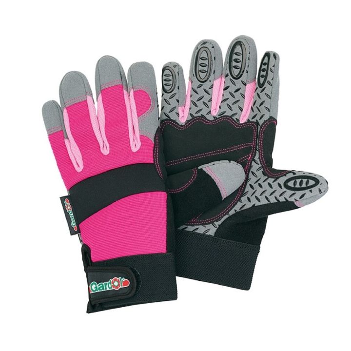 Puutarhakäsine Gardol konetyö pinkki