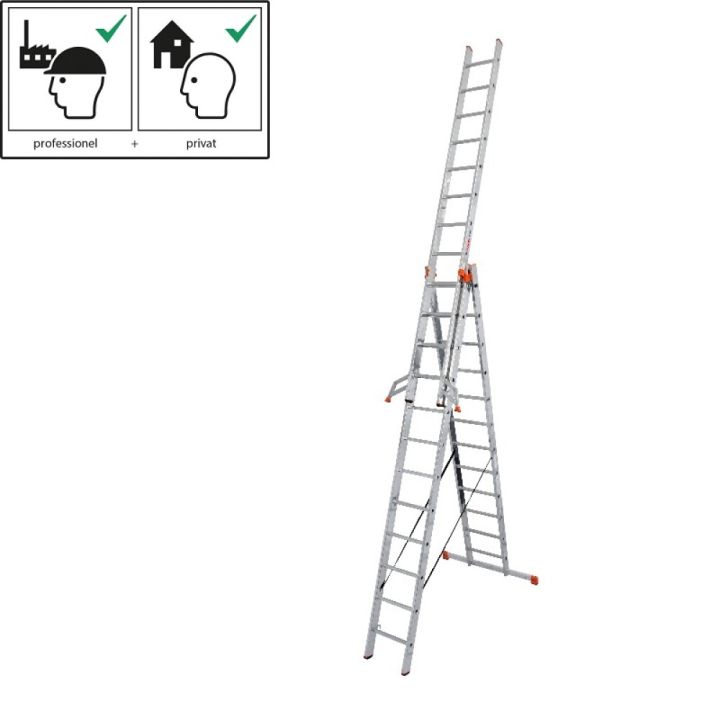 Monitoimitikkaat Krause Tribilo 3 x 8  Alumiini 6,05 m