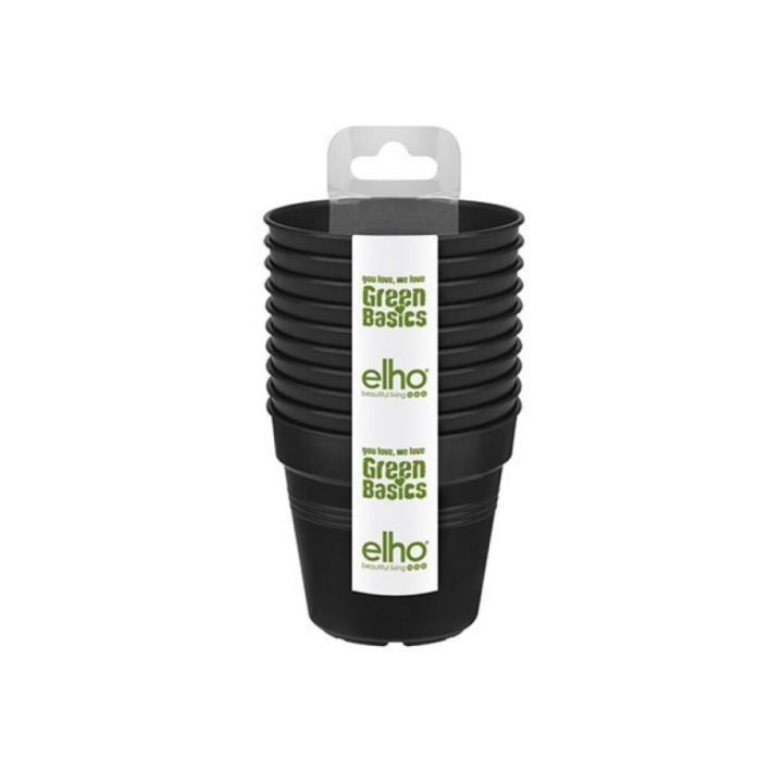 Istutusruukku Elho Green Basics musta 7,5 cm 10 kpl