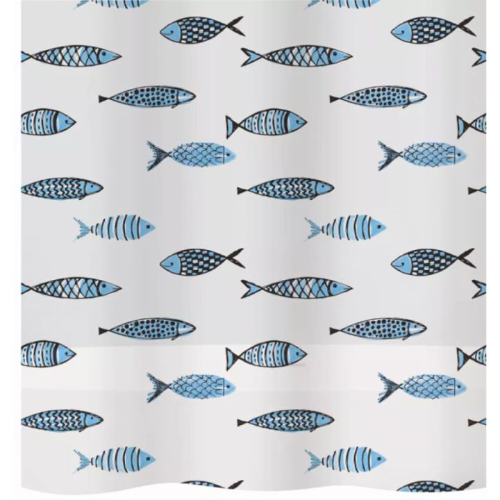 Suihkuverho Diaqua Peva Fish 180 x 200 cm