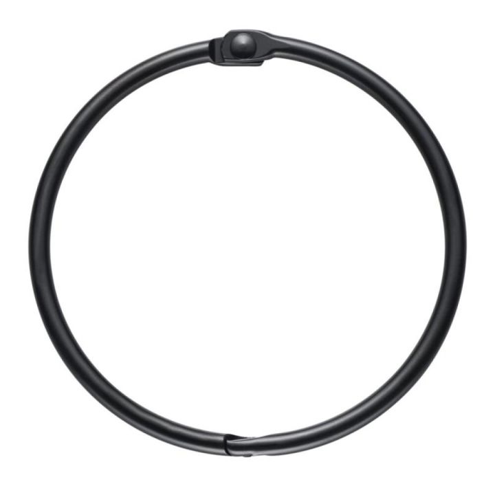 Suihkuverhorengas Diaqua Fares musta Ø 55 mm 12 kpl/pkt